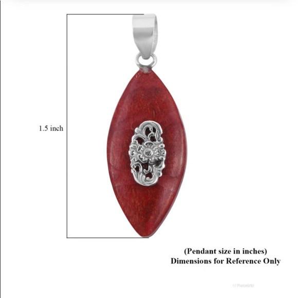 Sponge Coral Pendant in Sterling Silver - Picture 5 of 8